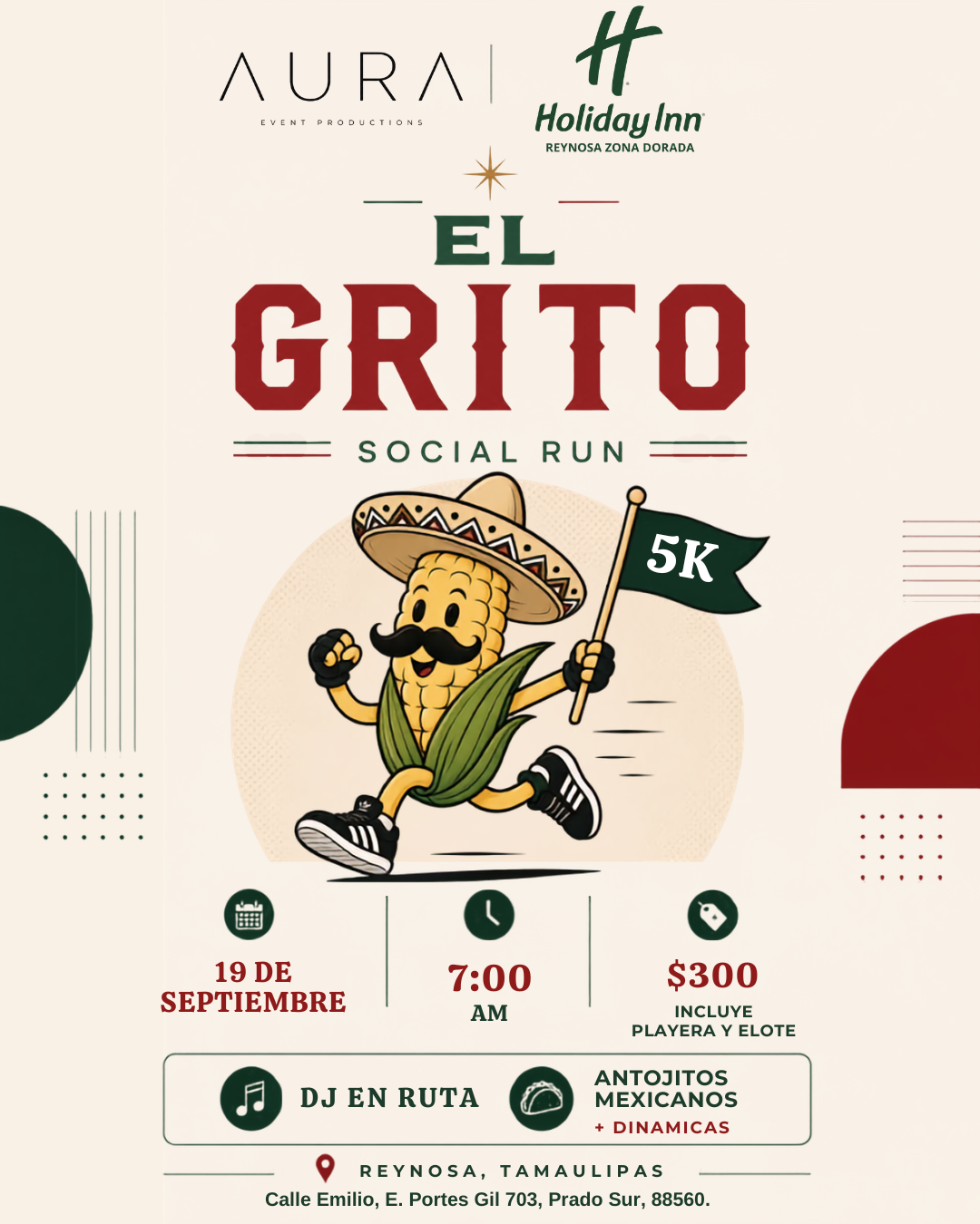 El Grito - Social Run 5K Flyer oficial